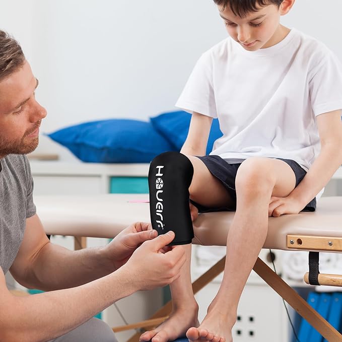 Knee Ice Pack Wrap with Compression Sleeve, Flexible Gel Ice Wrap - Image 6
