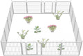 FXW Garden Fence Outdoor for The Yard – 24in x 30.4ft Heavy Duty Metal Animal by FXW