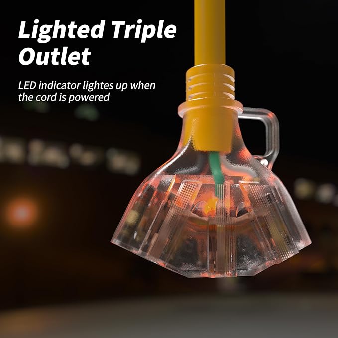1 FT 12/3 Gauge Outdoor Extension Cord - Image 6