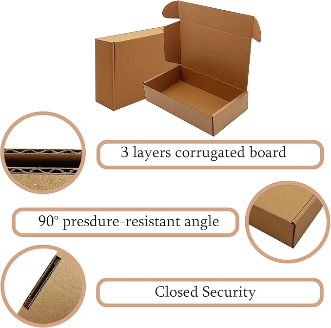 Shipping Boxes 9x5x2 inch 50 Pack - Image 2