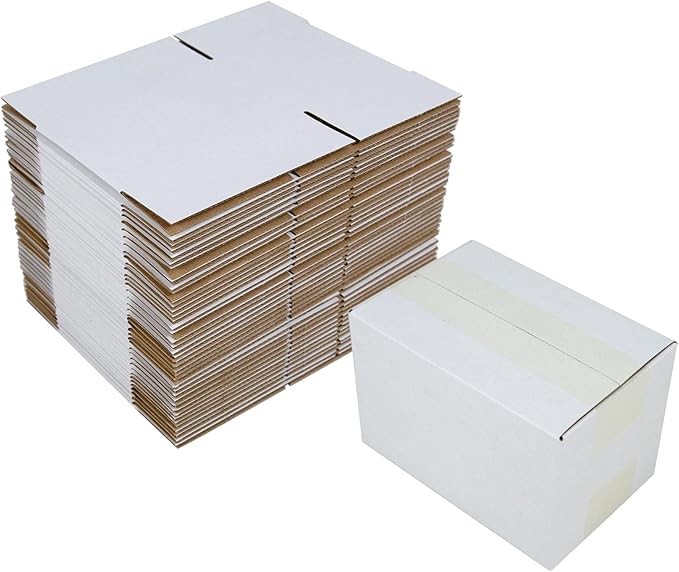 6x4x4 Inches Shipping Boxes Set of 40 by HESESOH