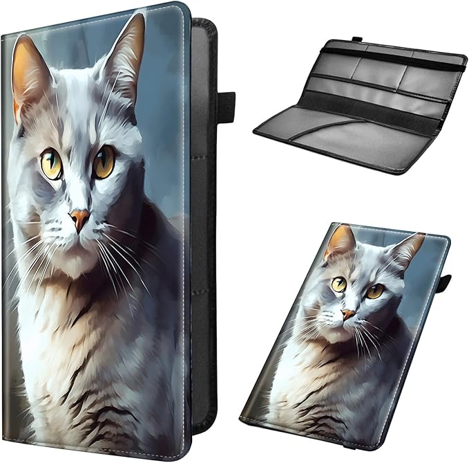 Car Registration and Insurance Holder, Leather Car Glove Box Organizer by Unknown