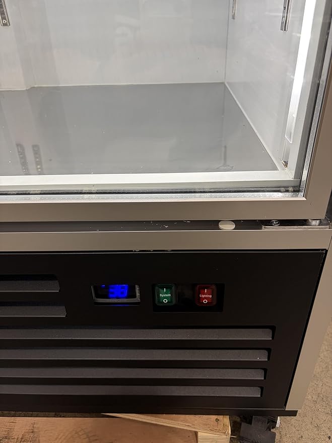 71” Wide Commercial Beverage Refrigerator Display Fridge, Three Glass Door - Image 7