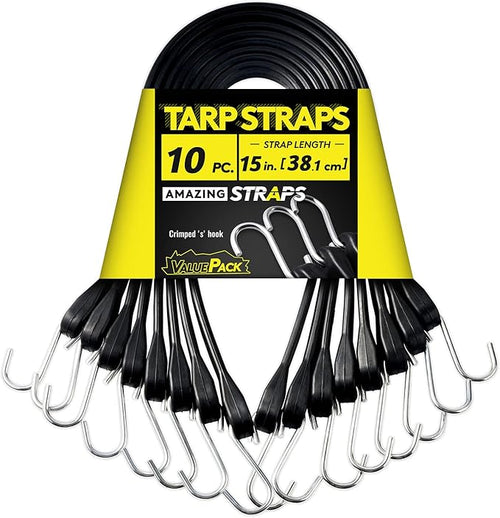 15'' Rubber Bungee Cords Heavy Duty Outdoor by AMAZING+STRAPS