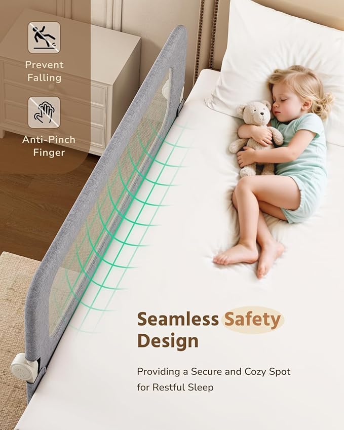 HOMEAL Bed Rail for Toddlers - Image 5