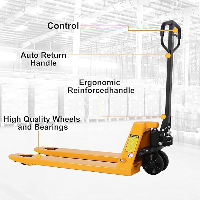 APOLLOLIFT Pallet Jack Truck, 5500lbs Capacity 21" W x 48" L Forks Manual - Image 4