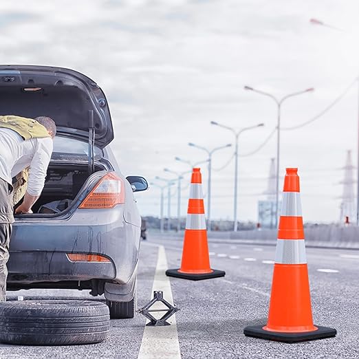 28 inch Traffic Safety Cones Orange Road Cones, Construction Cone - Image 8