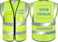 Mesh Safety Vest Custom Logo Class 2 High Visibility Reflective Vest by BeautyWill