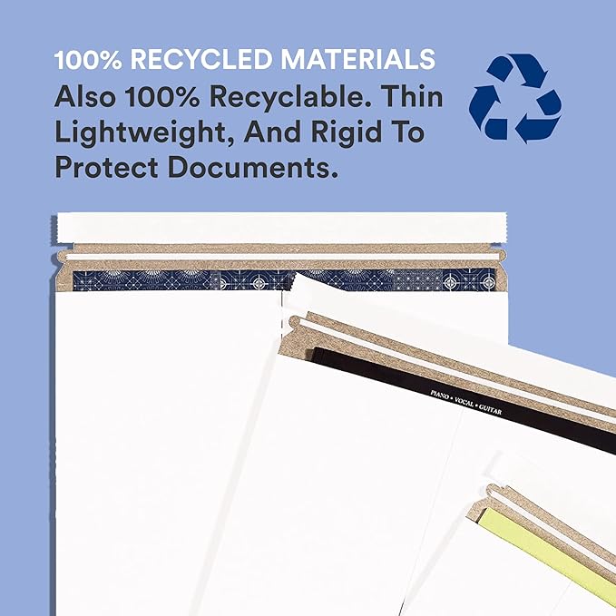 BOX USA StayFlat Envelope 7"L x 9"W 100-Pack - Image 4