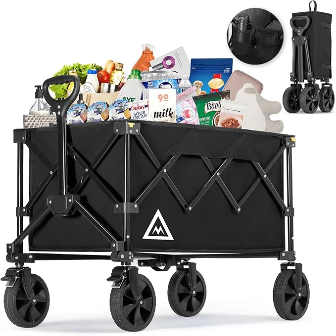 Wagon Cart Shopping Foldable Folding Collapsible by Muarch