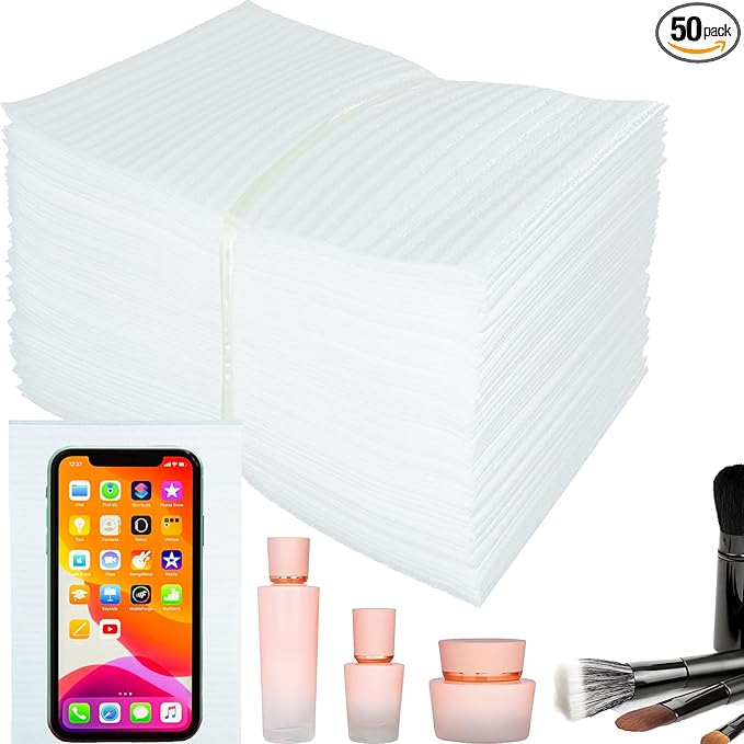 50 Pack Foam Pouches, Cushion Foam Pouch by V-chen