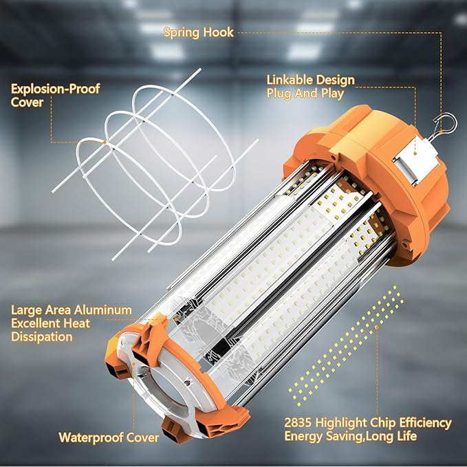 250W LED Temporary Work Light 37500Lm 5000K Construction Lights Led Work Light - Image 5