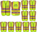 BeautyWill Custom Safety Vest Logo Class 2 High Visibility Reflevtive Vest by BeautyWill