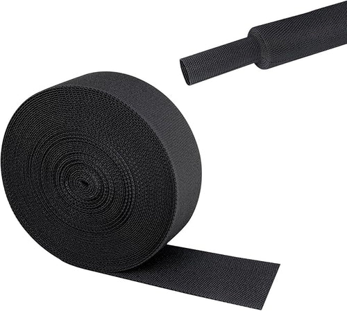 2 in 1 Heat Shrink Braided Sleeving Fabric Tubing-Ideal fit Irregular Shape by Sunnarepoon