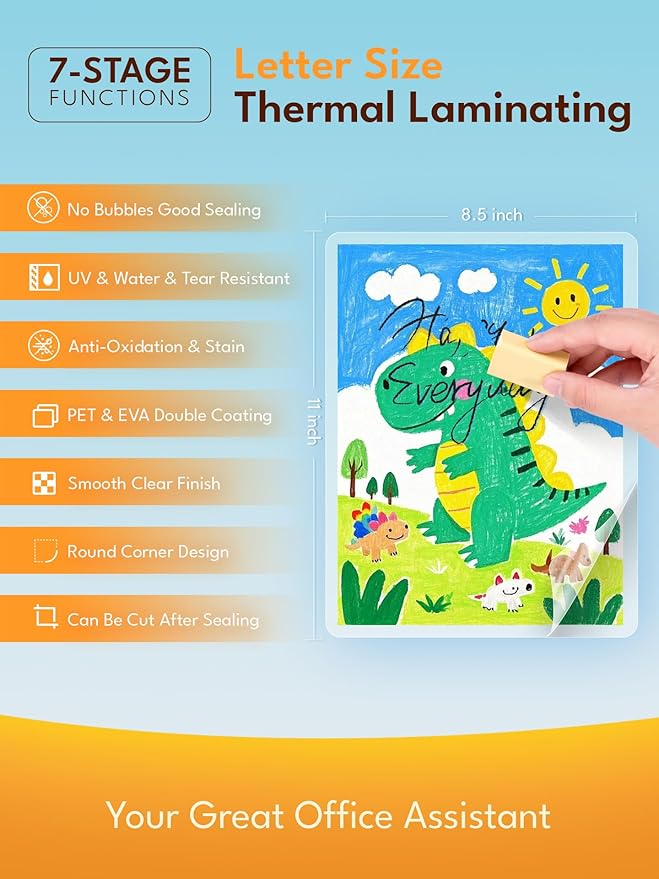 Uinkit 3Mil Thermal Laminating Pouches, Restaurants, Offices - Image 2