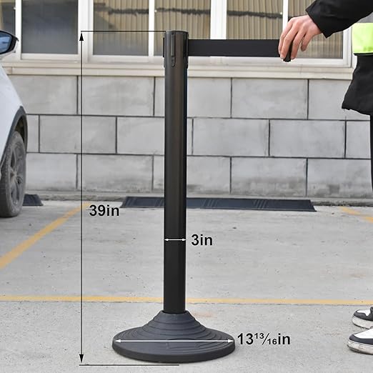 OangeStar 6 Packs Crowd Control Stanchion, Crowd Control Barrier Set w/10ft - Image 5