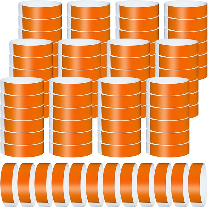 1200 Pcs Plastic Paper Wristbands by Wiyodaho