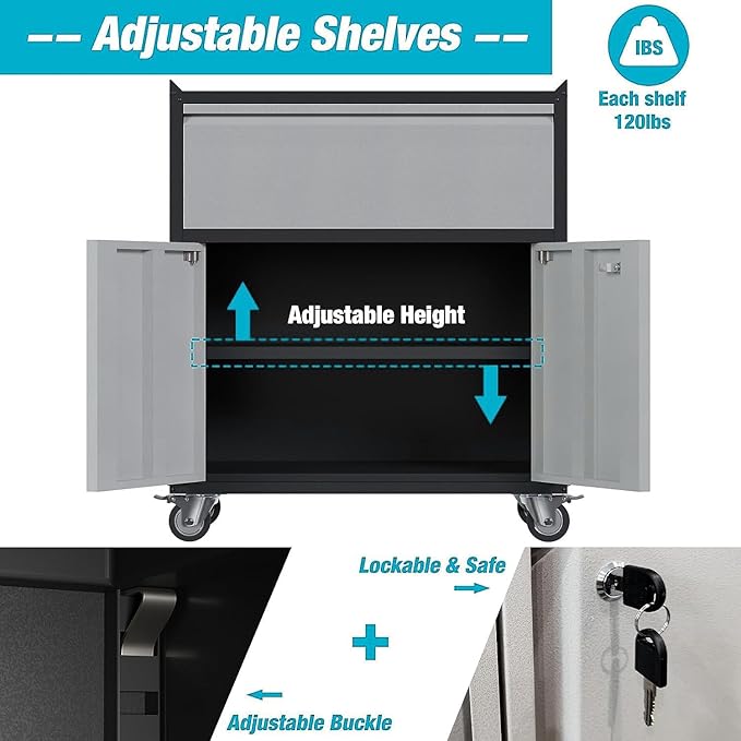 Rolling Garage Storage Cabinet - Image 4