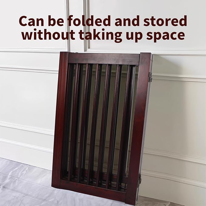 Wooden Freestanding Pet Gate, Pet Gate - Image 4