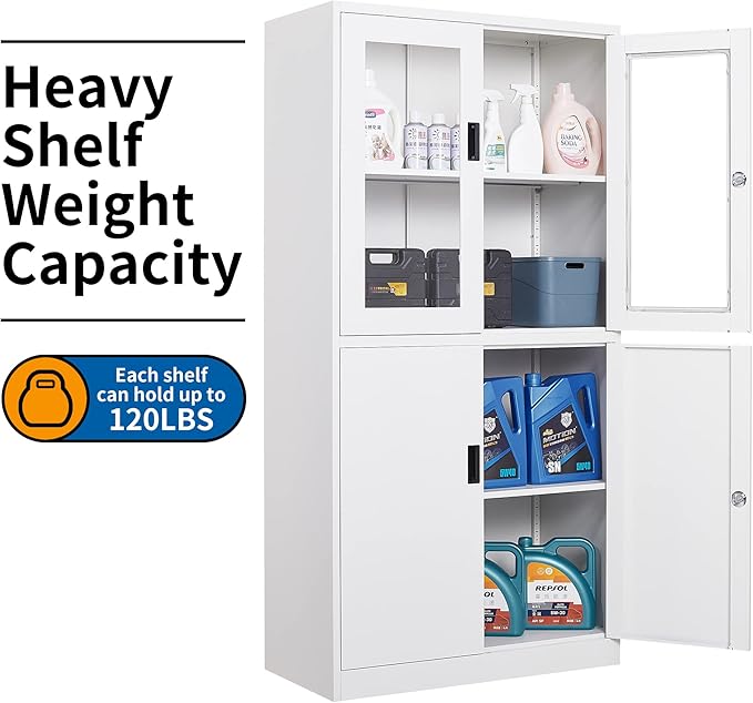 STANI Metal Storage Cabinet, Locking Steel Cabinet - Image 8
