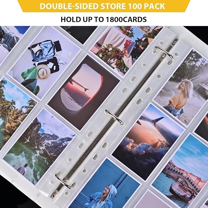 50 Pack, 9 Pocket Page Protector, Trading Card Sleeve, Baseball Card Sheets or - Image 6