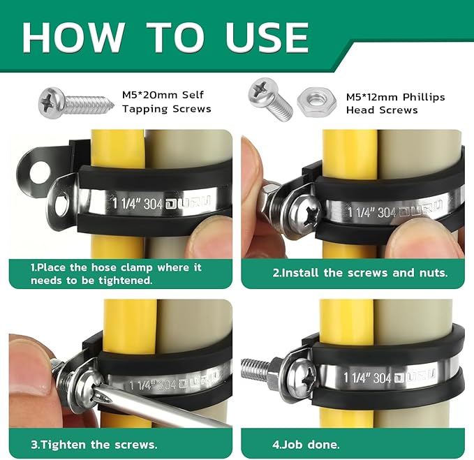 20PCS 1/2 Inch Cable Clamps - Image 6
