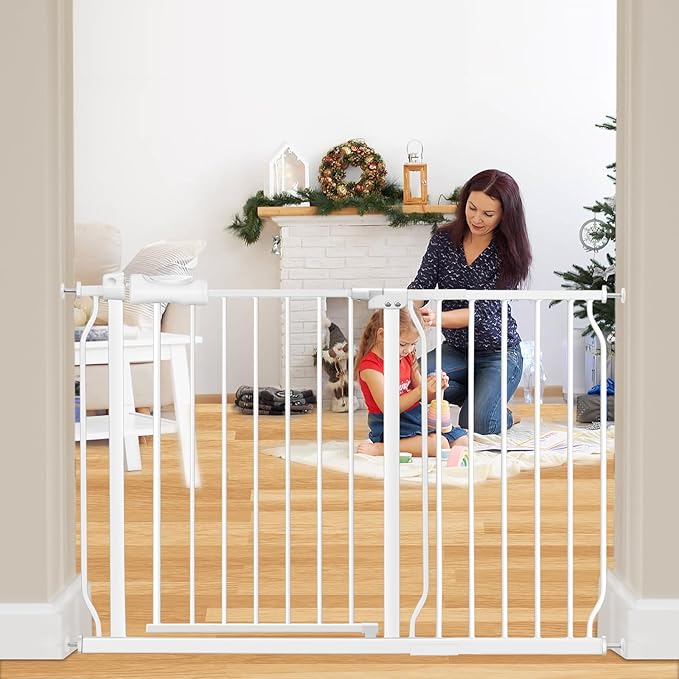 Extra Wide Baby Gate Extra Tall Dog Gate by HOOOEN