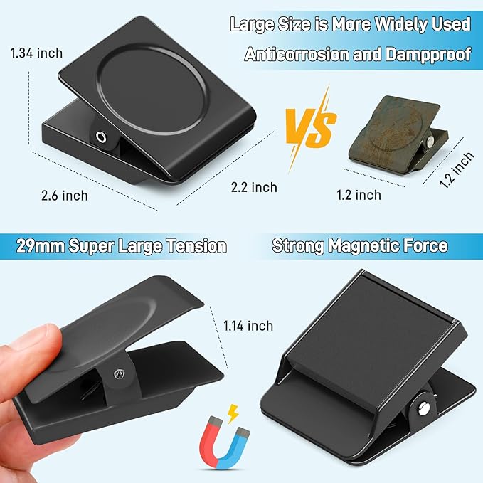 FINDMAG Extra Large Heavy Duty Magnetic Clips - Image 2