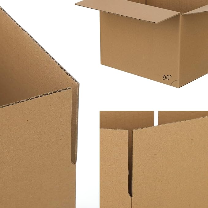 FARRAY 100 Pack 8x6x6 inches Shipping Boxes, Study Corrugated Small Cardboard - Image 4