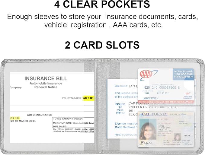 Cacturism Car Registration and Insurance Holder, Vehicle Glove Box Car - Image 3