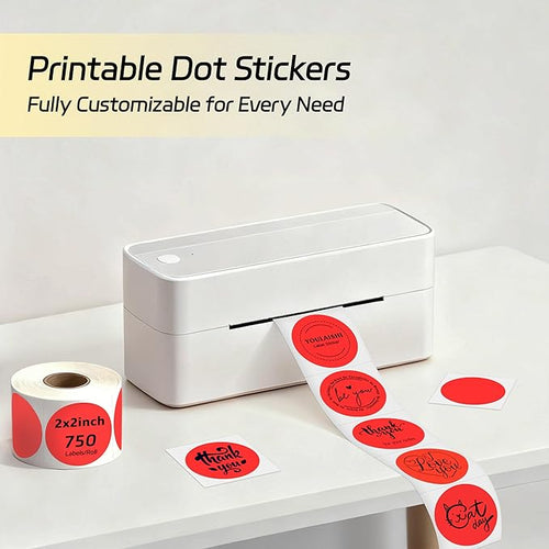 2 inch Dot Stickers Labels Circle Garage Sale Sticker 750Pcs Round Thermal - Image 2