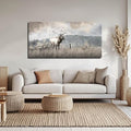 ZHENGYIN Large Bull Elk Wall Art, Deer Wildlife Canvas Print, Rustic Modern by Unknown