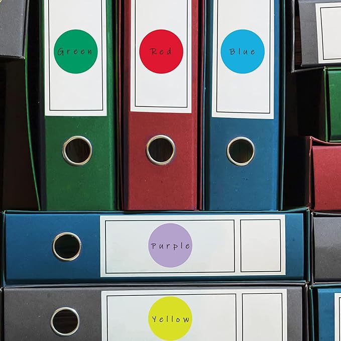 SHYGO® 1“ Orange Circle Dot Stickers Color Coding Labels - Image 5