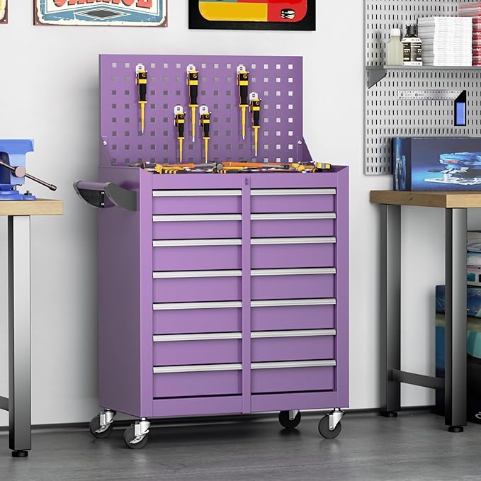 Greenvelly 7-Drawer Metal Tool Chest, Rolling Tool Chest - Image 2