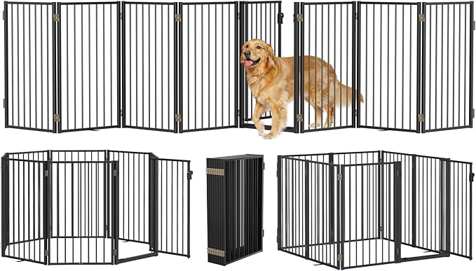 Metal Freestanding Dog Gates by WeLovePetsAsMuchAsYouDo