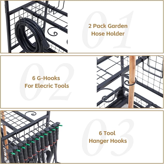 Lauren&Harold Garden Tool Organizer - Image 4