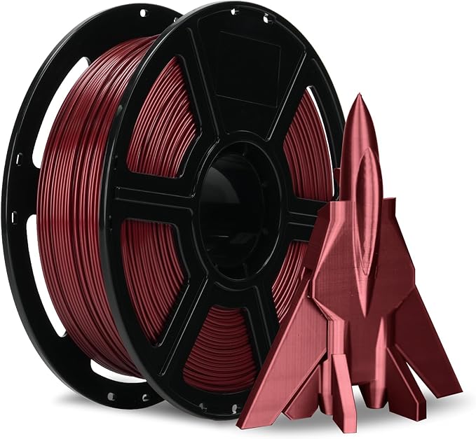 FLASHFORGE Rapid PETG Filament 1.75mm Metallic Red, Max 600mm/s High Speed by FLASHFORGE