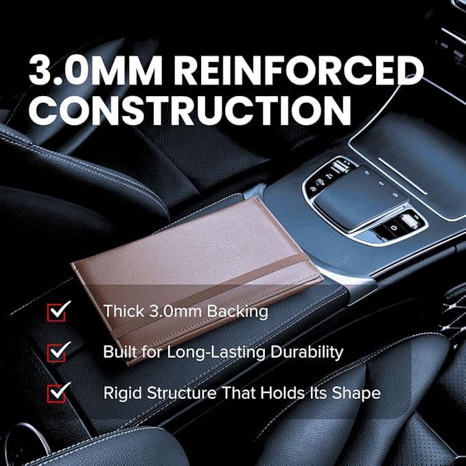 LINTRU Car Registration and Insurance Holder Trifold, Oversized Fit - Image 3