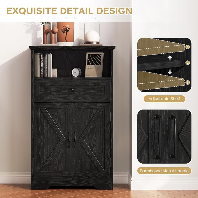Floor Cabinet, Farmhouse Storage Cabinet - Image 5