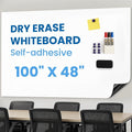 YOUNGJQ Large Magnetic Whiteboard Surface 100" x 48", Self-Adhesive & No by YOUNGJQ