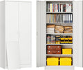 BESFUR Metal Storage Cabinet, Adjustable Shelves and Locking Doors by BESFUR