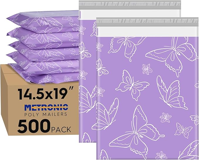 Metronic Poly Mailers 14.5x19 Inch 500pc Shipping Bags by METRONIC