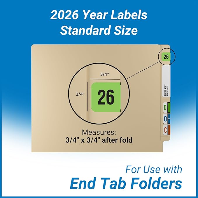 2026 Year Stickers, Doctor Stuff 2026 Chart Stickers, Fluorescent Green Color - Image 3