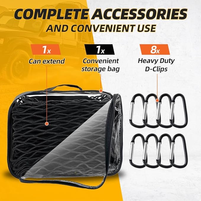 Heavy Duty Cargo Net for Pickup Truck Bed - Image 3