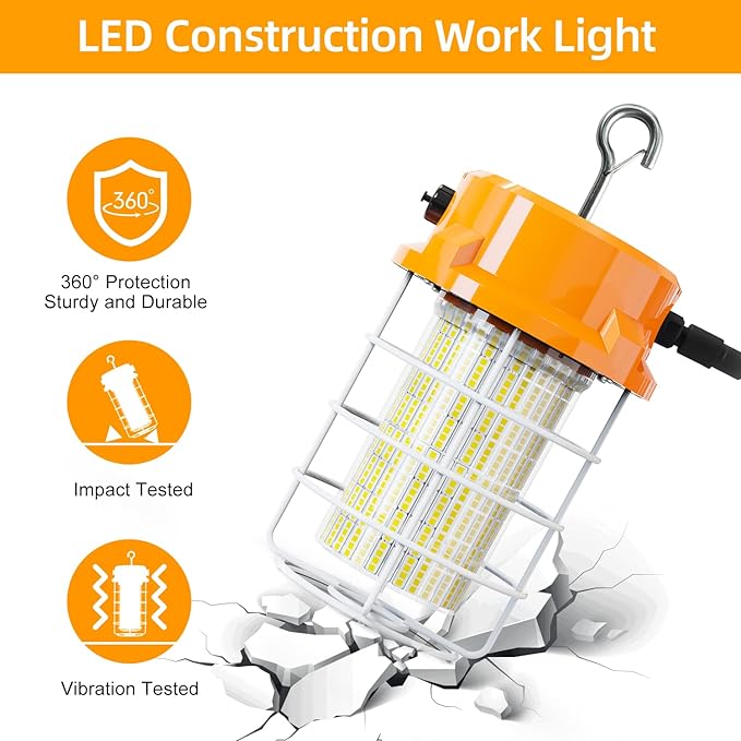80W LED Temporary Work Light 12000Lm 5000K Construction Lights Led Work Light - Image 4