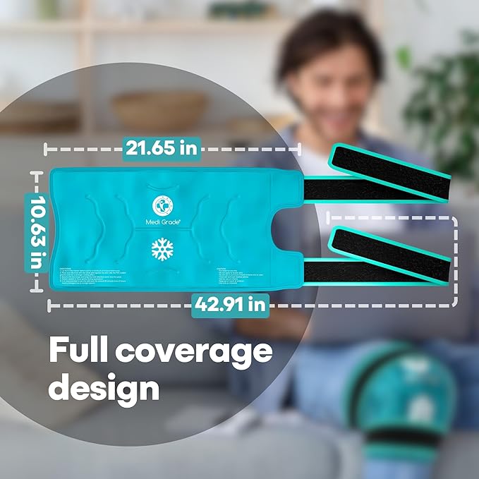 Medi Grade Knee Ice Pack Wrap - Image 7