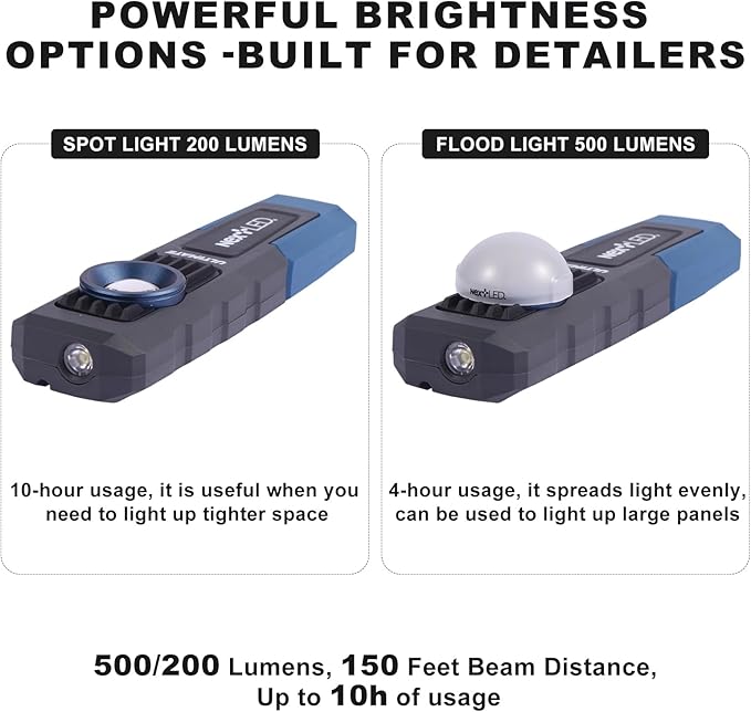 NextLED Ultimate NT-6692M Professional Rechargeable Auto Detailing Light - Image 2