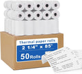 2 1/4 X 85 Thermal Receipt Paper Rolls- Fits All Pos Cash Registers, by Razuvo
