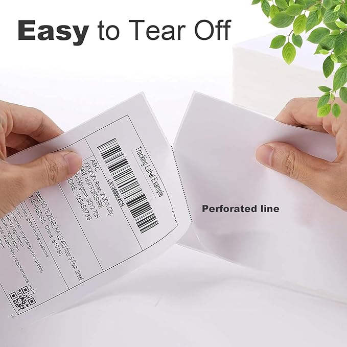 SJPACK 4 x 6 Fanfold Label, 10000 Thermal Shipping Labels - Image 4