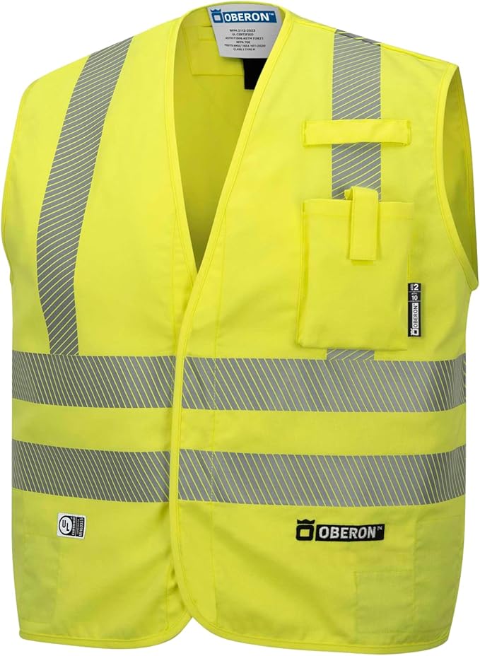 Oberon FR ARC Rated Hi Vis Safety Vest by Oberon